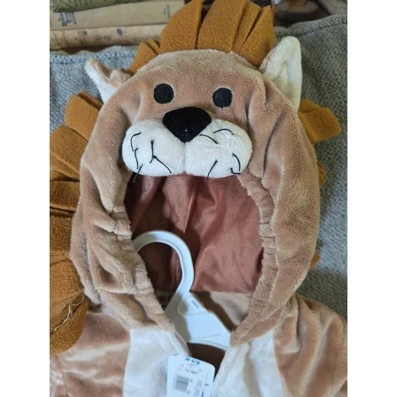 Vtg Miniwear Infant Plush Lion Costume 1 Piece, 12‎ Months ToysRUs NWT - Picture 6 of 9